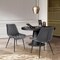 Armen Living Loralie Gray Faux Leather and Black Metal Dining Chairs, PK2 LCLRSIBLGR - alternate 7